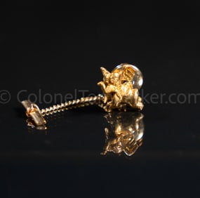 Col. Tom Parker's Gold Tone Elephant Tie Tack