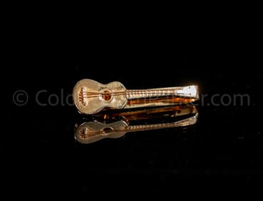 Col. Tom Parker's Swank Gold Tone Guitar Tie Bar