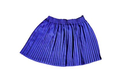 Liza Minnelli Personally Owned Blue Pleated Skirt