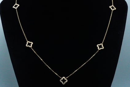 1.00ctw SI1-SI2/G-H Diamond and 14K 24" Necklace