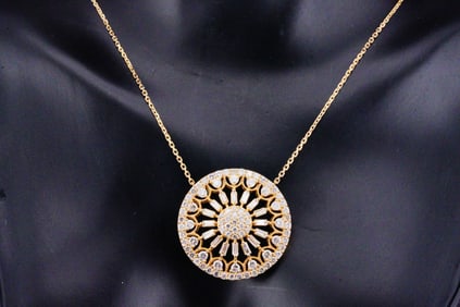 2.25ctw SI1-SI2/G-H Diamond and 14K Necklace