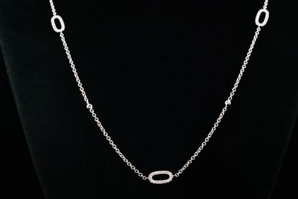 1.75ctw SI1-SI2/G-H Diamond and 18K 36" Necklace