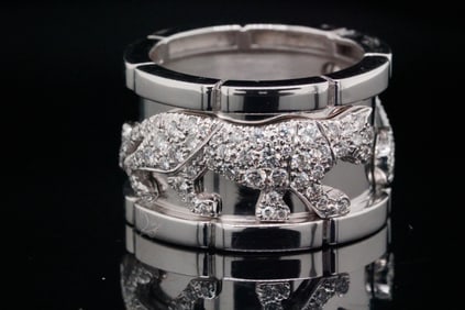 Cartier Mahango Panthere 2.00ctw Diamond 18K Ring