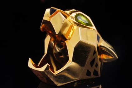 Cartier Panthere de Cartier 18K and Lacquer Ring