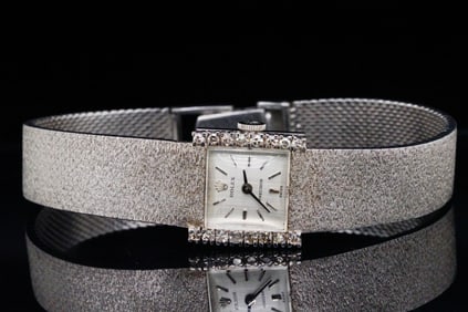 Rolex 1973 Precision 18K White Gold Ladies Watch