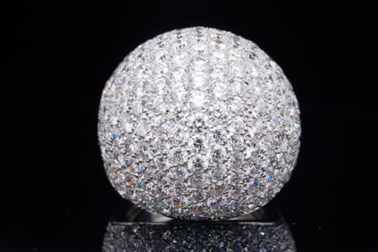 Casato 13.30ctw VS1-VS2/G-H Diamond and 18K Ring