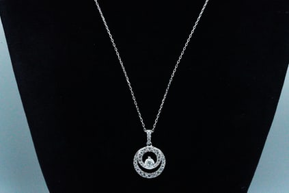 1.00ctw SI1-SI2/G-H Diamond and 14K 17" Necklace