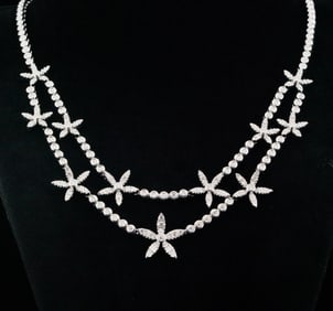 Asprey London 5.75ctw Diamond and 18K Necklace