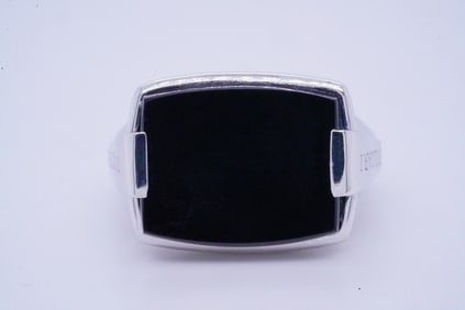 Bvlgari Allegra Collection 15mm Onyx and 18K Ring