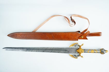 Handmade Damascus Steel Narsil Viking Sword