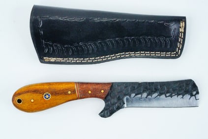 Handmade Carbon Steel Bull Cutter Knife