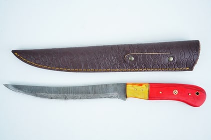 Handmade Damascus Steel 14" Filet Knife