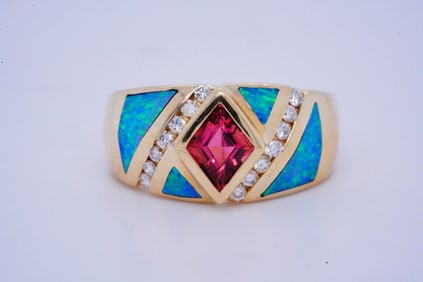 Kabana 0.65ct Tourmaline, 0.20ctw Diamond, 14K Ring