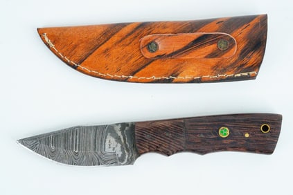 Handmade Damascus Steel 8.5" Hunting Skinner Knife