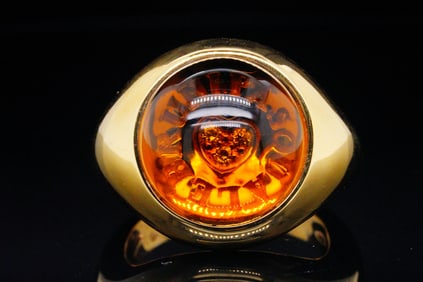 Pasquale Bruni Smoky Quartz and 18K Ring W/Diamonds