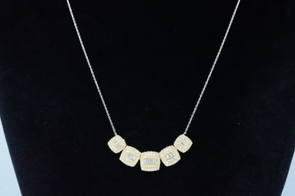1.00ctw SI1-SI2/G-H Diamond and 14K 16" Necklace