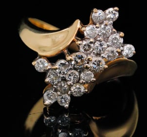 1.00ctw SI1-SI2/G-H Diamond and 14K Yellow Gold Ring