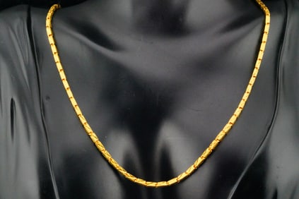 24K Yellow Gold 18.5" Necklace