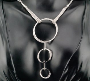 1.00ctw SI1-SI2/G-H Diamond and 18K White Gold Necklace