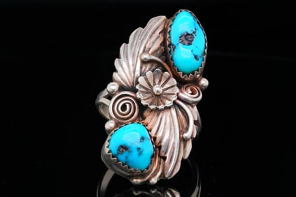 Native American Turquoise and Sterling Silver Ring
