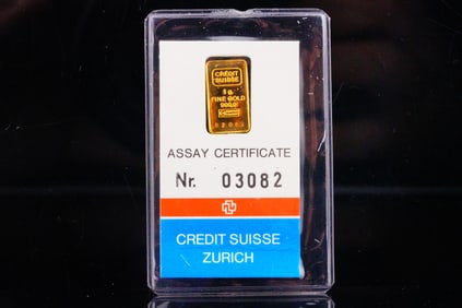 Credit Suisse 1 Gram 999.9 Fine Gold Bar