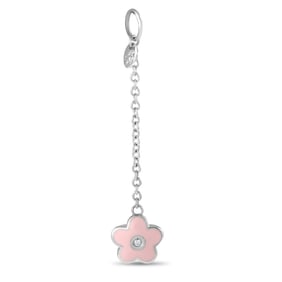 Aaron Basha 18K, Diamond and Enamel Flower Charm