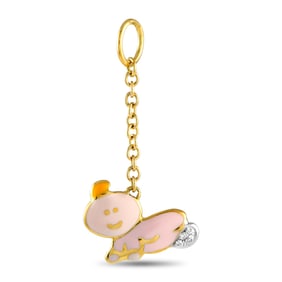 Aaron Basha 18K, Diamond and Enamel Baby Charm