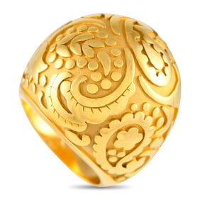 Carrera y Carrera 18K Yellow Gold Aqua Dome Ring