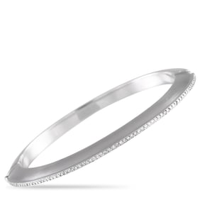 Hellmuth 0.35ctw Diamond and 18K White Gold Bangle