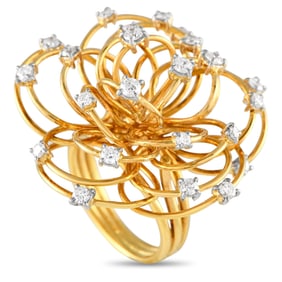 Casato 1.00ctw Diamond and 18K Yellow Gold Ring