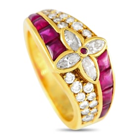 Van Cleef & Arpels 2.15ctw Ruby and Diamond 18K Ring