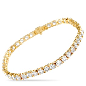 10.75ctw VVS-VS Lab Grown Diamond and 14K 7" Bracelet