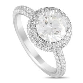 3.18ctw VVS-VS Lab Grown Diamond and 14K Ring