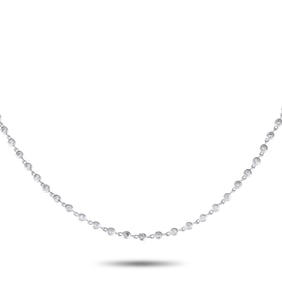 1.90ctw Diamond and 18K White Gold 17" Necklace
