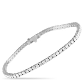 2.20ctw Diamond and 18K White Gold Tennis Bracelet