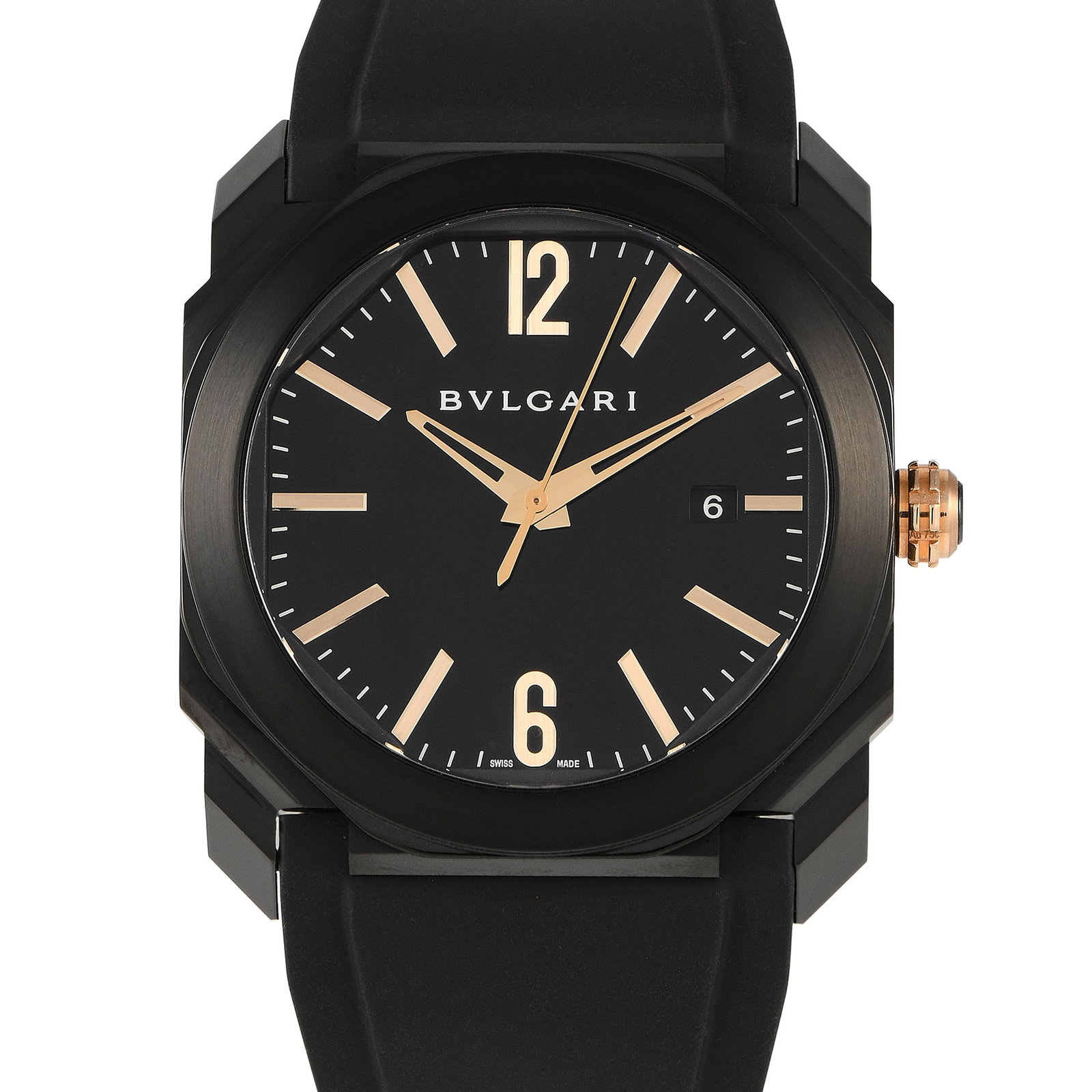 Bvlgari Octo Solotempo Black DLC Steel 41mm Watch (1 of 4)