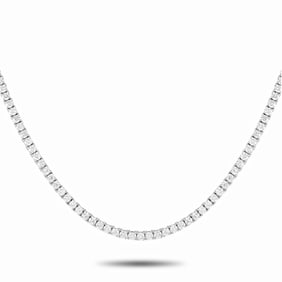 10.74ctw VVS2-VS1/F-G Lab Grown Diamond 14K Necklace