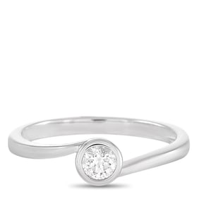 14K White Gold and 0.25ct Diamond Ring