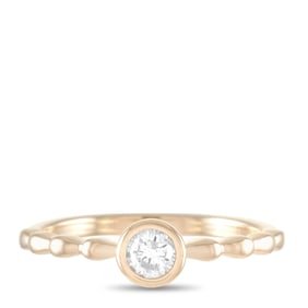 14K Yellow Gold and 0.25ct Diamond Ring