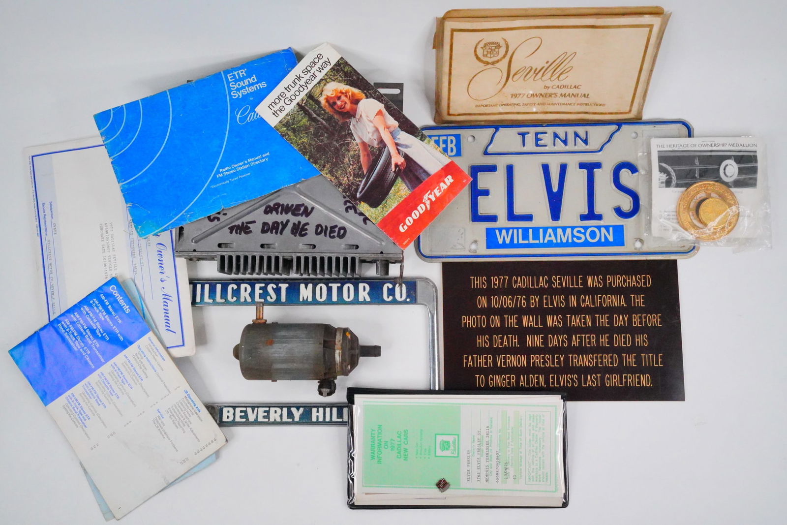 Elvis Presley 1977 Cadillac ECU, Fuel Pump, Manuals (1 of 20)