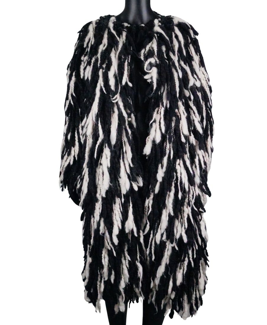 Arlene Dahl Dolce & Gabbana Wool Fringe Coat W/LOA (1 of 9)