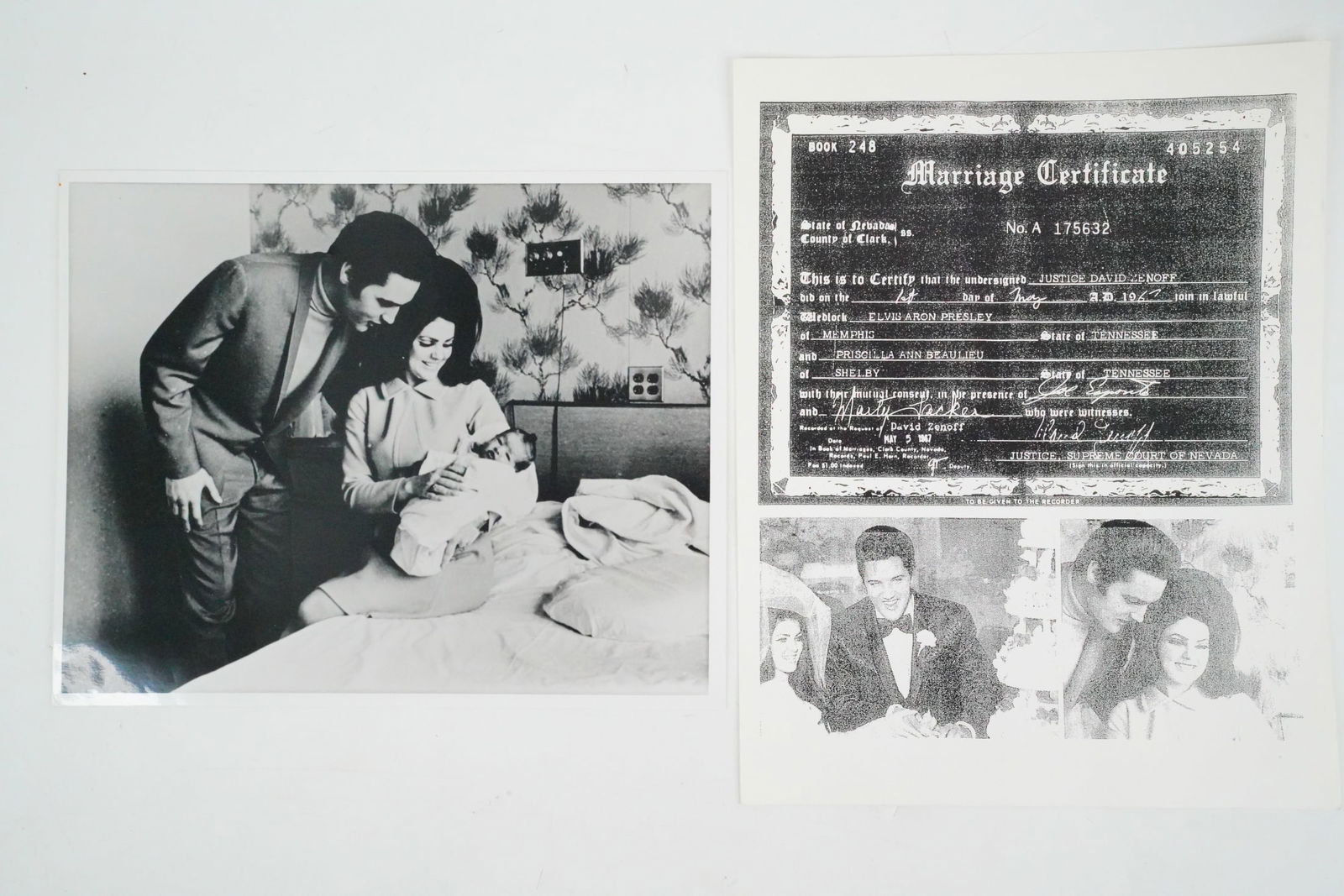 Elvis, Priscilla and Lisa Marie Presley Photo (1 of 4)