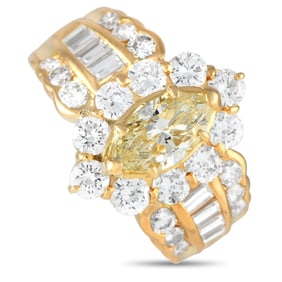 3.00ctw Diamond and 18K Yellow Gold Ring