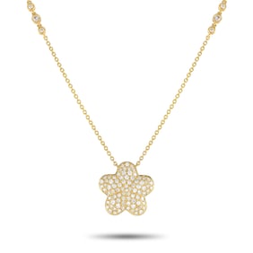 1.25ctw SI1-SI2/G-H Diamond and 18K 18" Necklace