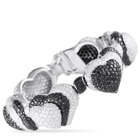 de Grisogono 21.70ctw Black and White Diamond 18K Bracelet