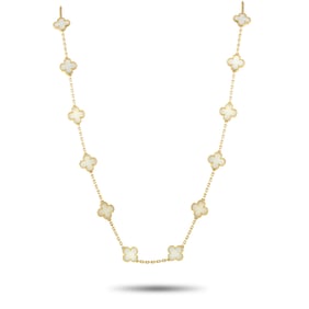 Van Cleef & Arpels White Coral, 18K 20-Motif Necklace