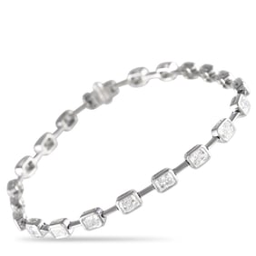 5.10ctw Diamond and 18K White Gold 7" Bracelet
