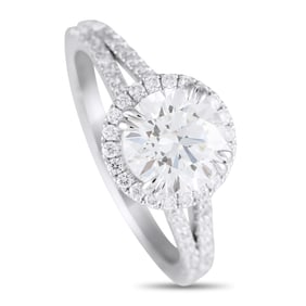 1.48ctw VVS2/E-F Lab Grown Diamond and 14K Ring