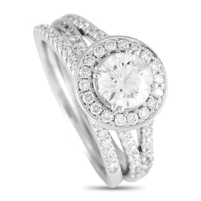 1.75ctw VVS-VS Lab Grown Diamond and 14K Ring Set