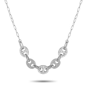 14K White Gold and 0.50ctw Diamond 20" Necklace